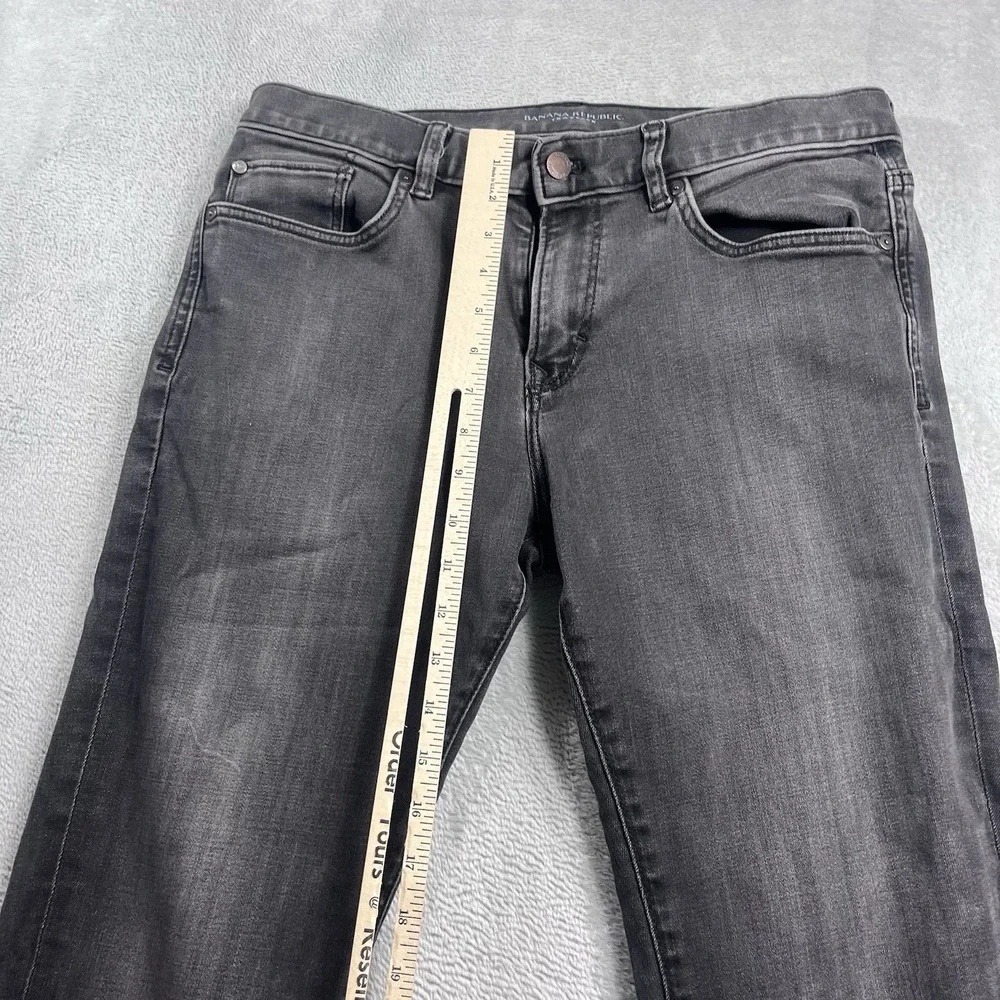 Banana Republic Traveler Jean 33x28* Slim Fit Mens Denim Pants Black